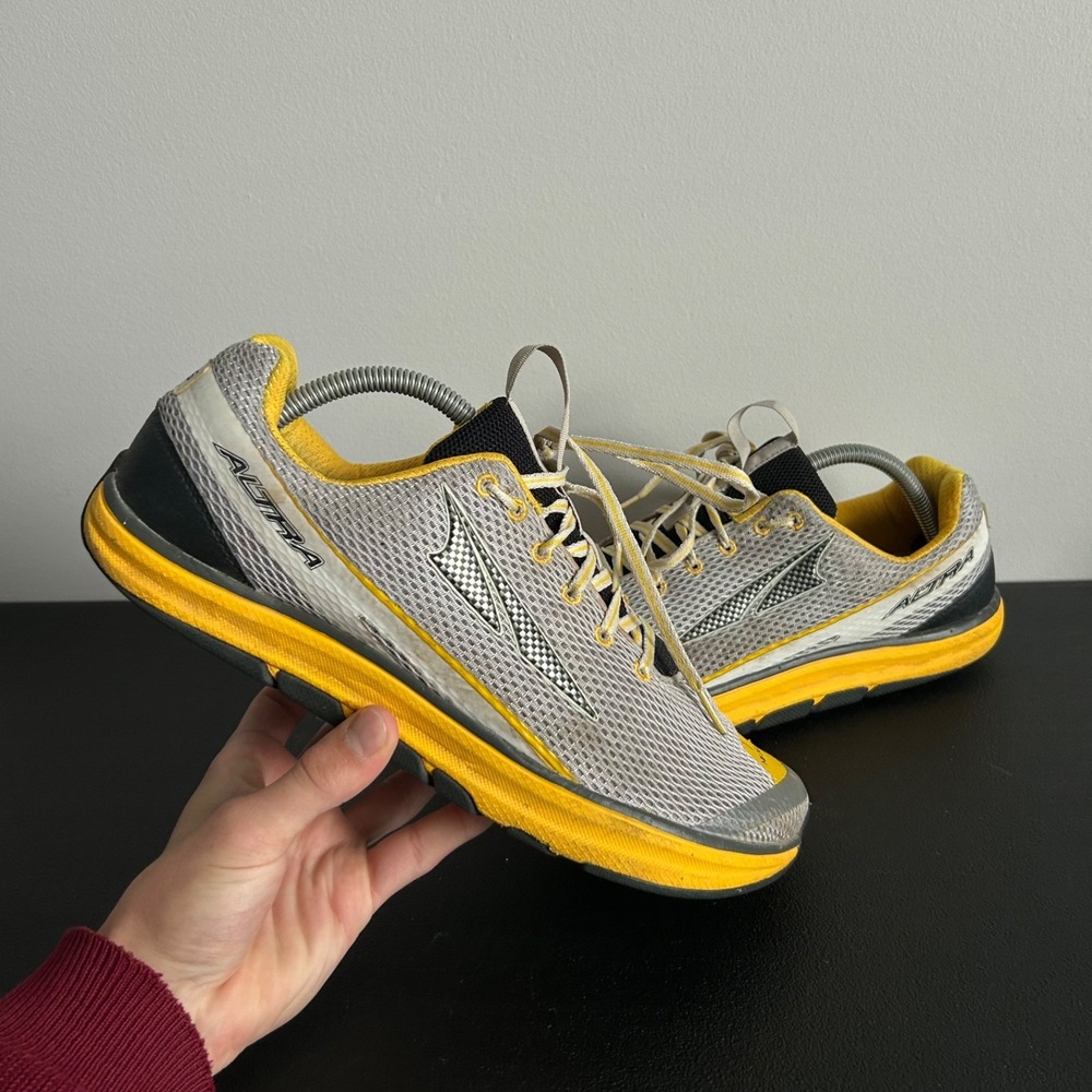 Altra Torin 1.5 Shoes Mens Size 11.5 Gray Yellow Zero Drop Running Sneakers